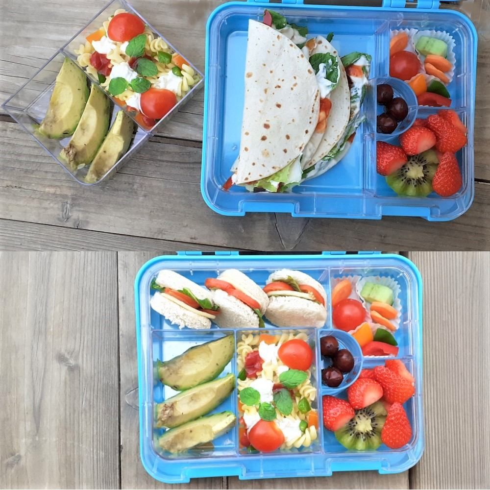 Eazy Kids - 6 & 4 Convertible Bento Lunch Box Dino