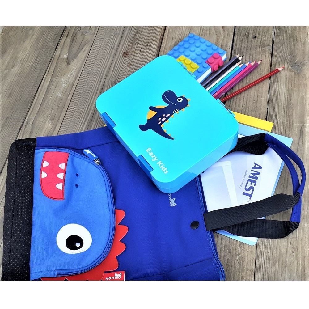 Eazy Kids - 6 & 4 Convertible Bento Lunch Box Dino
