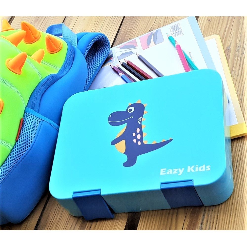 Eazy Kids - 6 & 4 Convertible Bento Lunch Box Dino