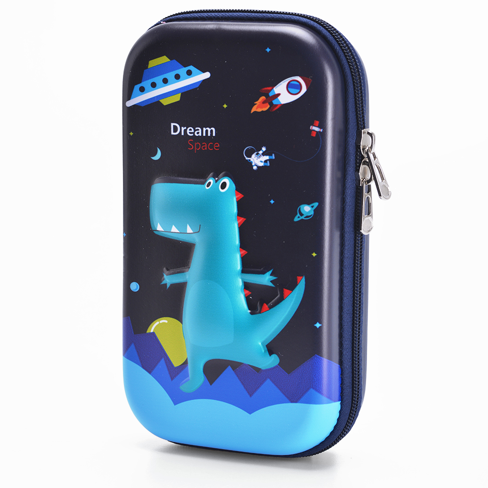 Eazy Kids - Dinosaur XL Pencil Case - Blue