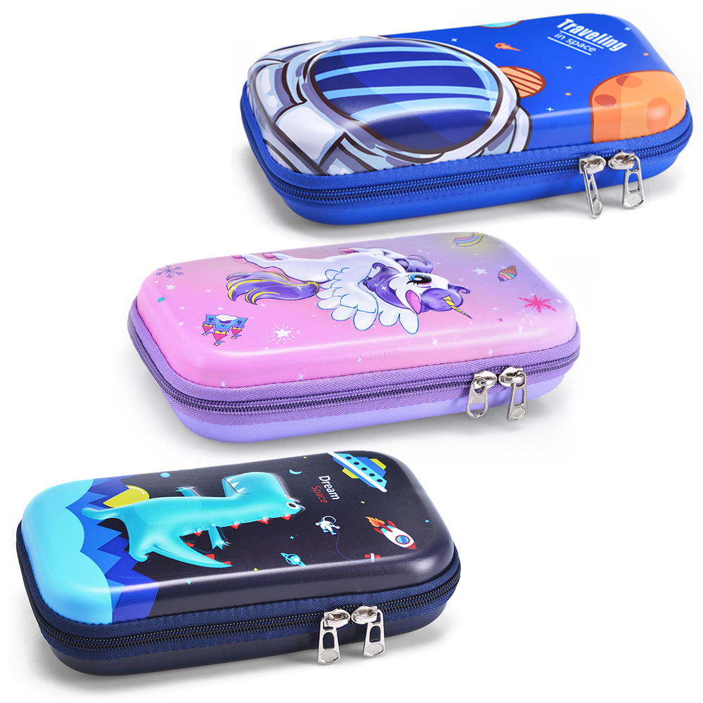 Eazy Kids - Dinosaur XL Pencil Case - Blue