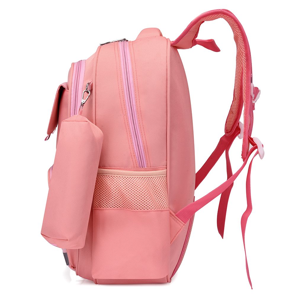 Eazy Kids - Unicorn Planet School Bag With Pencil Case - Pink