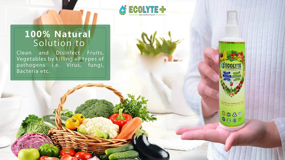 Ecolyte - Fruits & Vegetables Disinfectant 100% Natural - 250 Ml