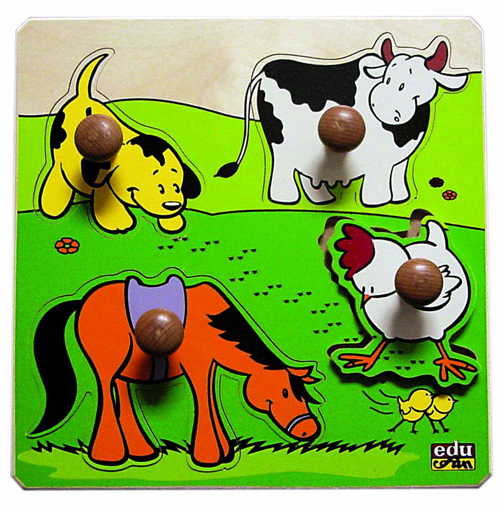 Edu Fun - Big Knob Puzzle On The Farm