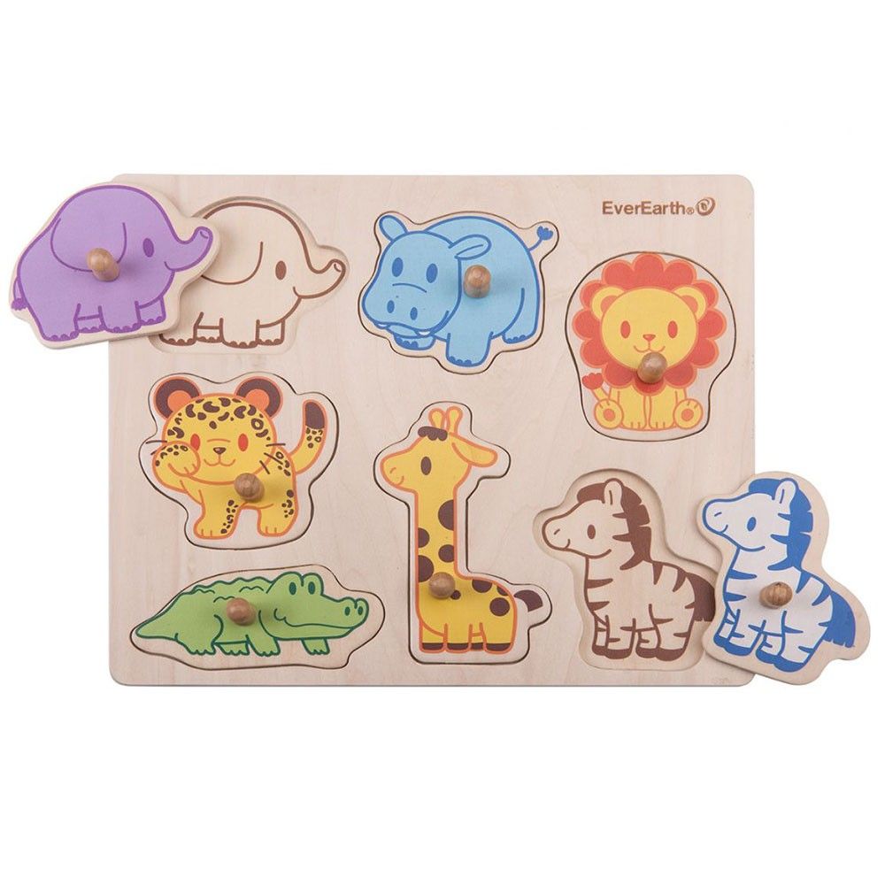 EverEarth Safari Peg Puzzle