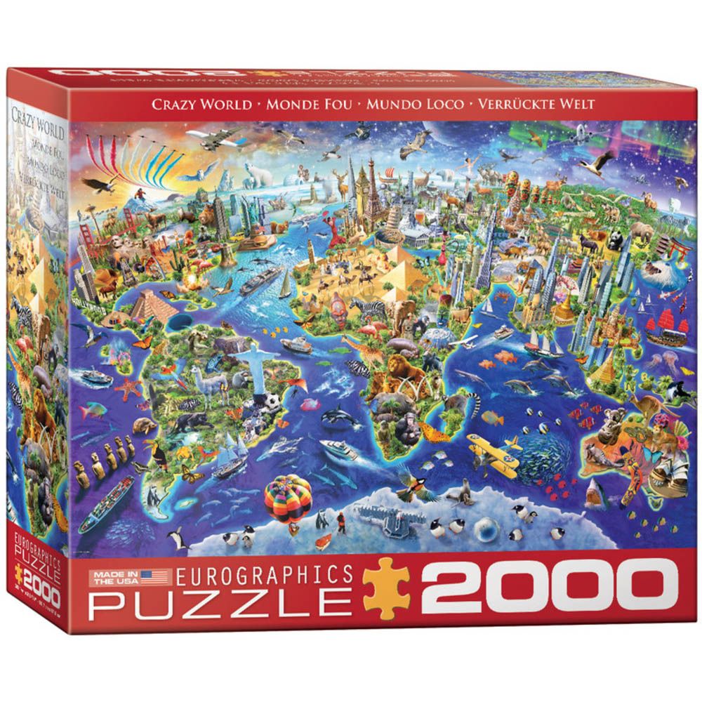 EuroGraphics Crazy World 2000 Pieces Puzzle