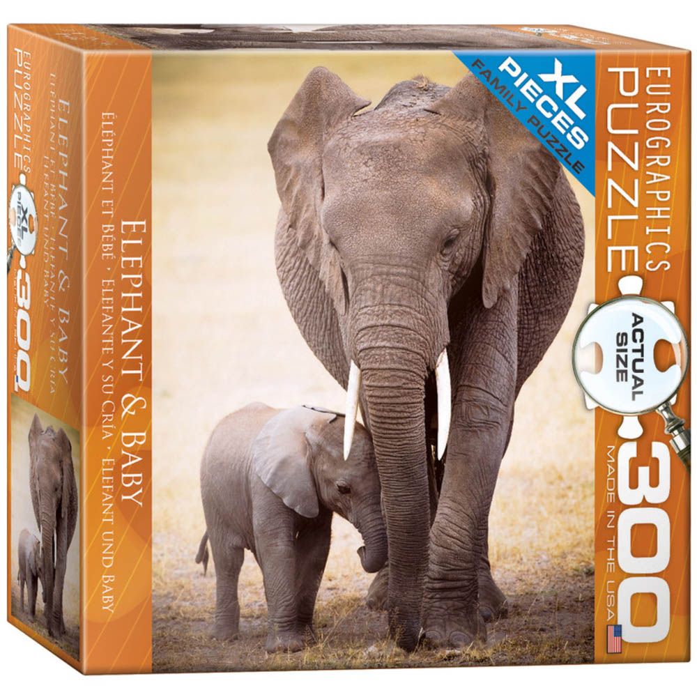 EuroGraphics Elephant & Baby 300 Pieces Puzzle