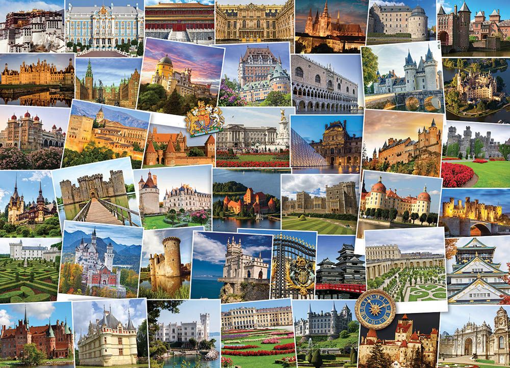 Eurographics - Castles & Palaces - Globetrotter 1000 Pieces Puzzle