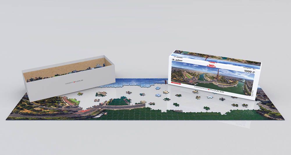 Eurographics - Paris France- 1000 Pcs Panoramic Puzzle
