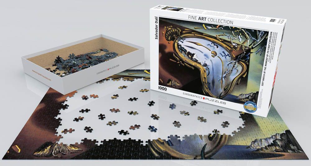 Eurographics - Soft Watch At Moment Of First Explosion By Salvador Dali 1000 Pieces Puzzle