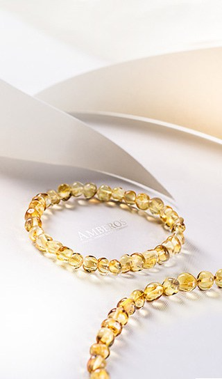 Made By Nature - Premium Amber Baby Teething Bracelet Honey