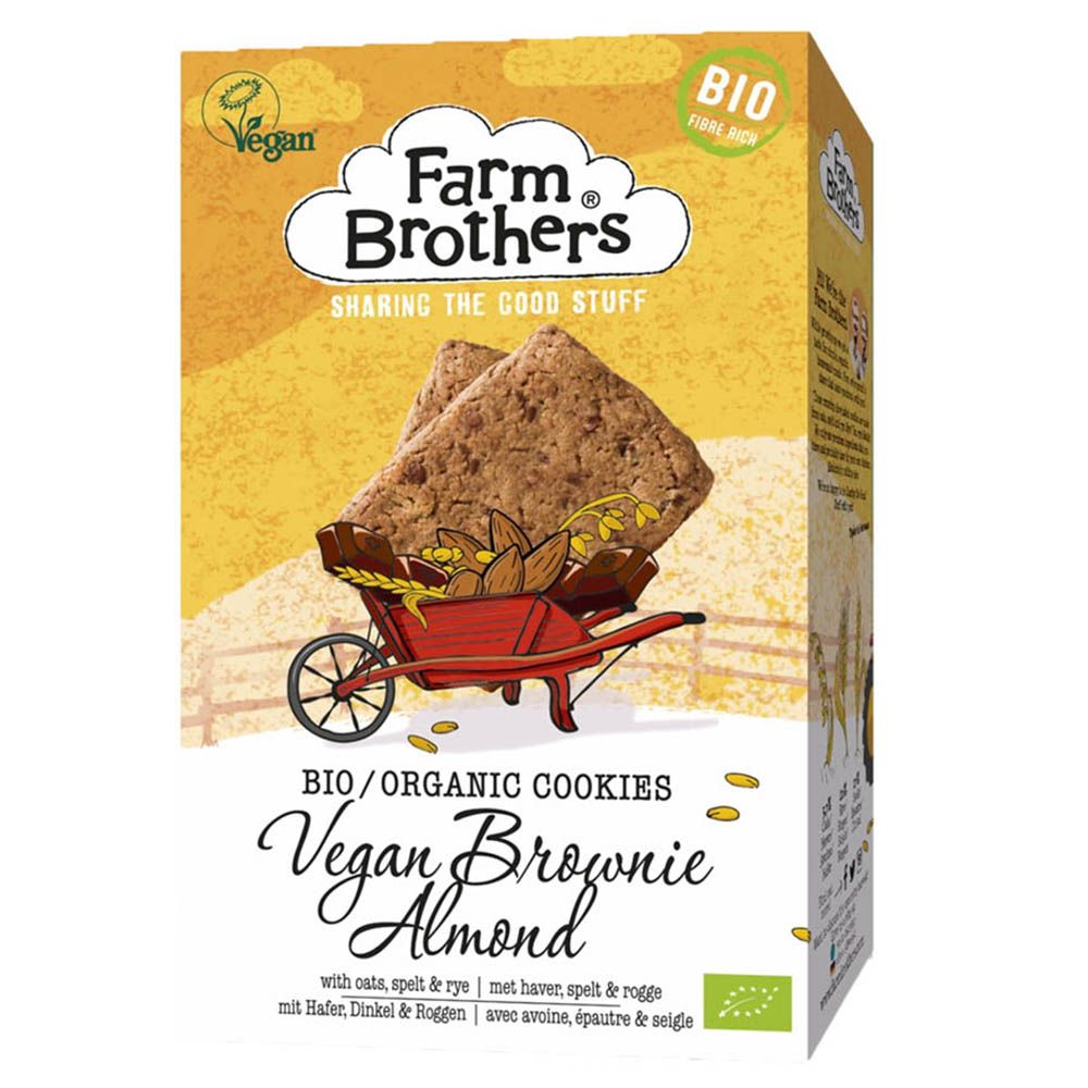 Brothers　And　Brownie　Cookie　Vegan　Farm　Almond　Organic　150g-