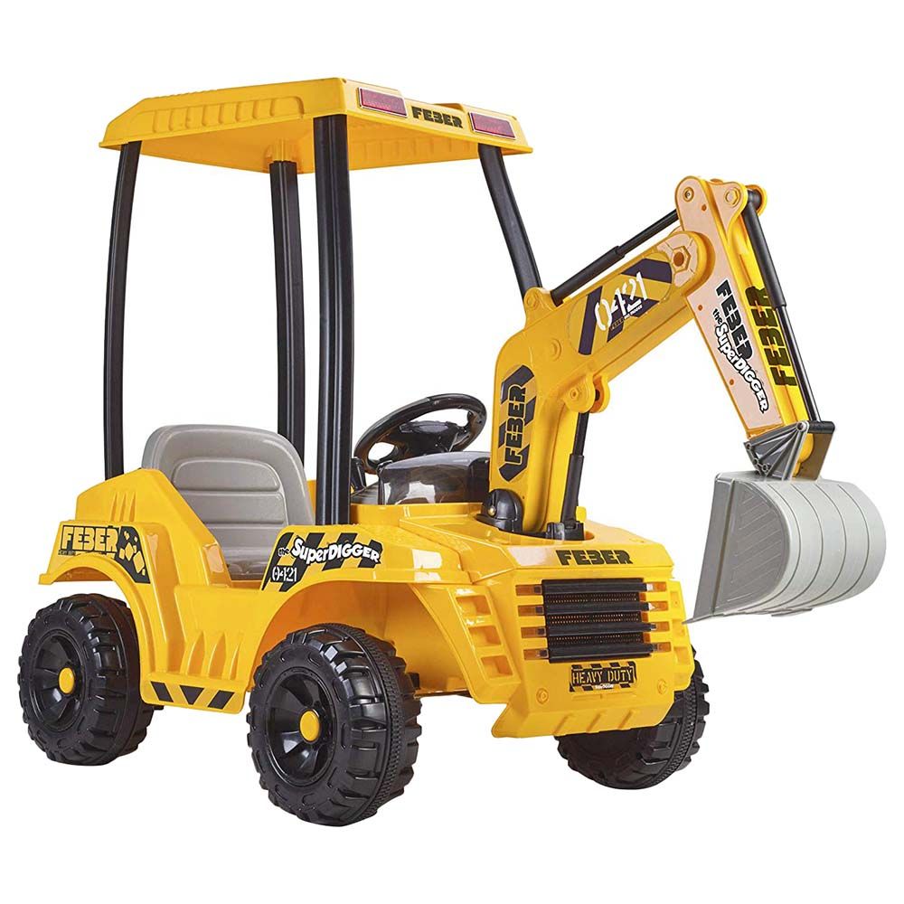 Feber - Ride-on Super Digger Battery Operated 12V UK