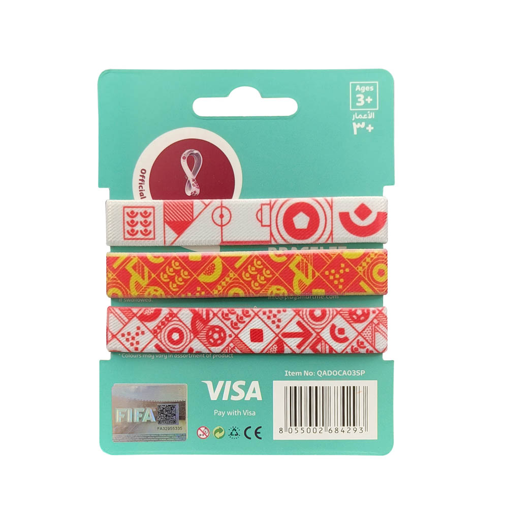 Fifa World Cup - Fabric Fashionable Qatar 2022 World Cup Doodlz Nylon Bracelet - Spain
