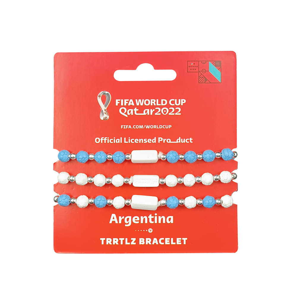 Fifa World Cup - Fabric Fashionable Qatar 2022 World Cup Nylon Bracelet - Argentina