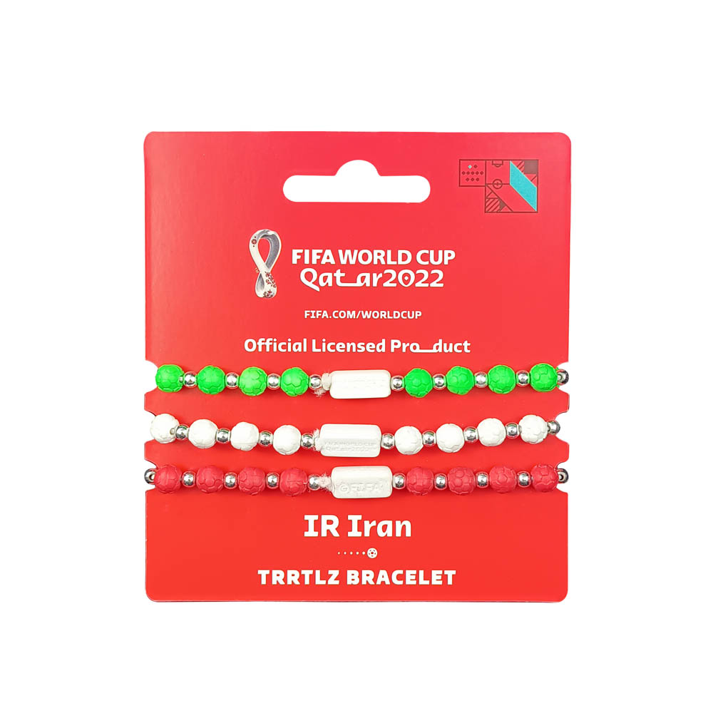 Fifa World Cup - Fabric Fashionable Qatar 2022 World Cup Nylon Bracelet - Iran