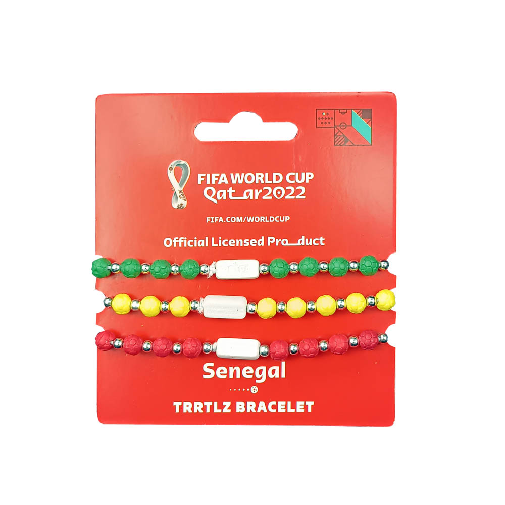 Fifa World Cup - Fabric Fashionable Qatar 2022 World Cup Nylon Bracelet - Senegal
