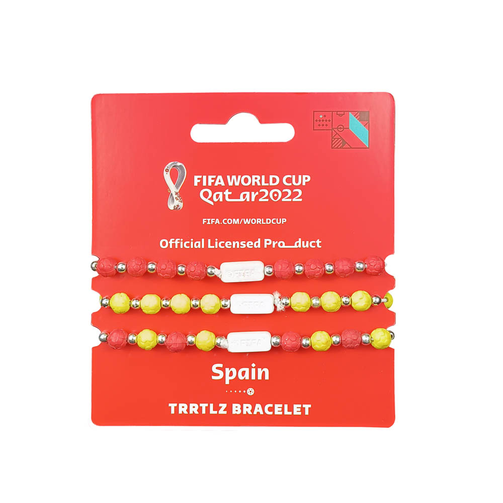 Fifa World Cup - Fabric Fashionable Qatar 2022 World Cup Nylon Bracelet - Spain