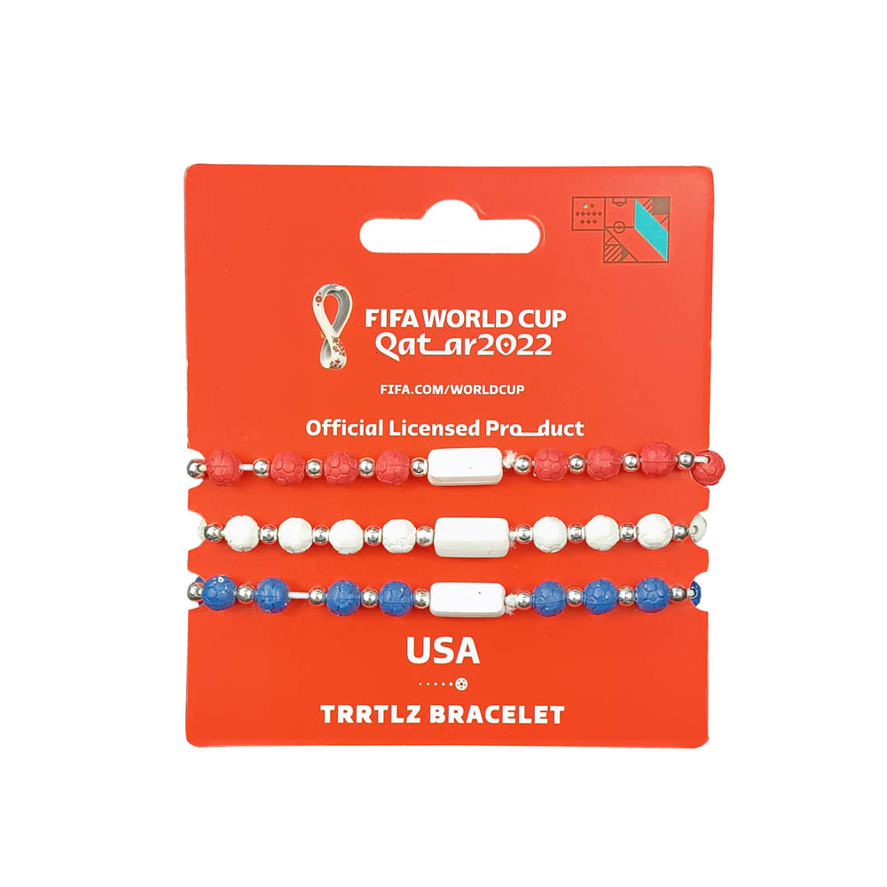 Fifa World Cup - Fabric Fashionable Qatar 2022 World Cup Nylon Bracelet - USA