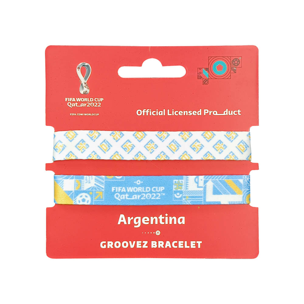 Fifa World Cup - Fabric Fashionable Qatar 2022 World Cup Nylon Wrist Band - Argentina