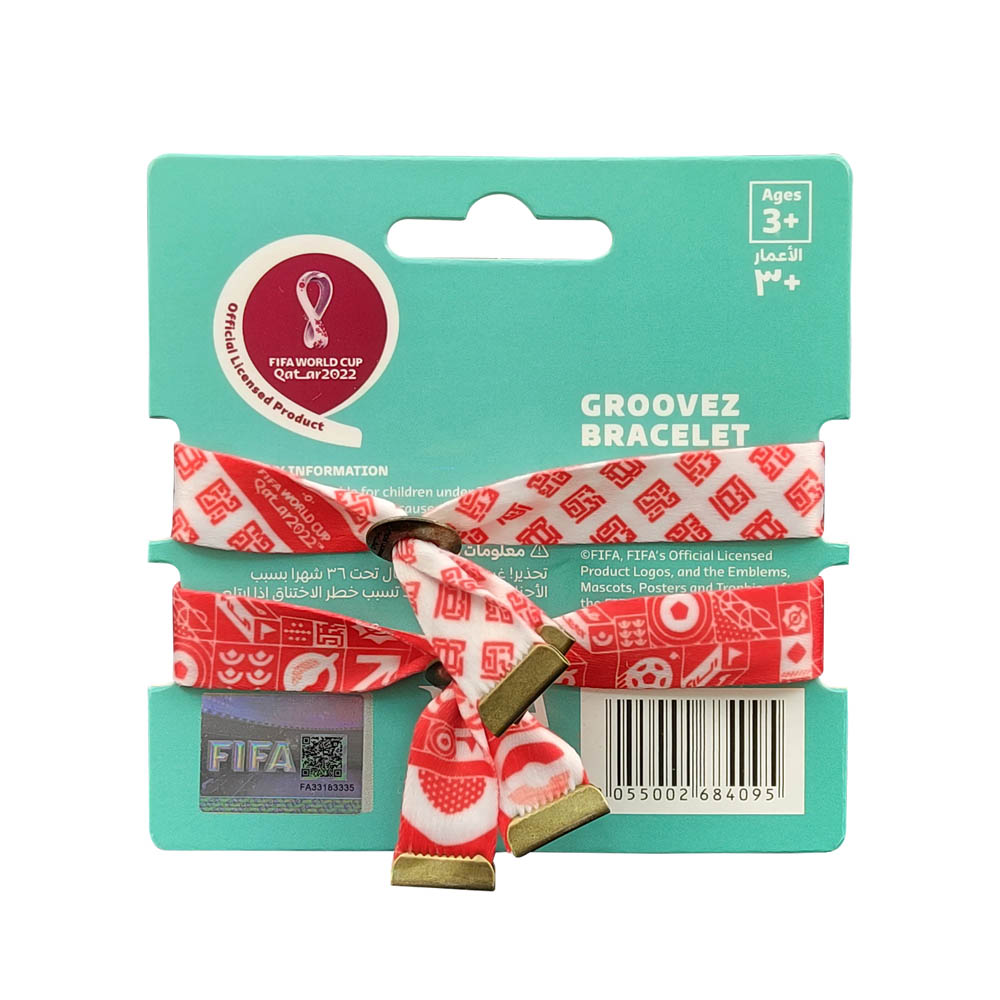 Fifa World Cup - Fabric Fashionable Qatar 2022 World Cup Nylon Wrist Band - England
