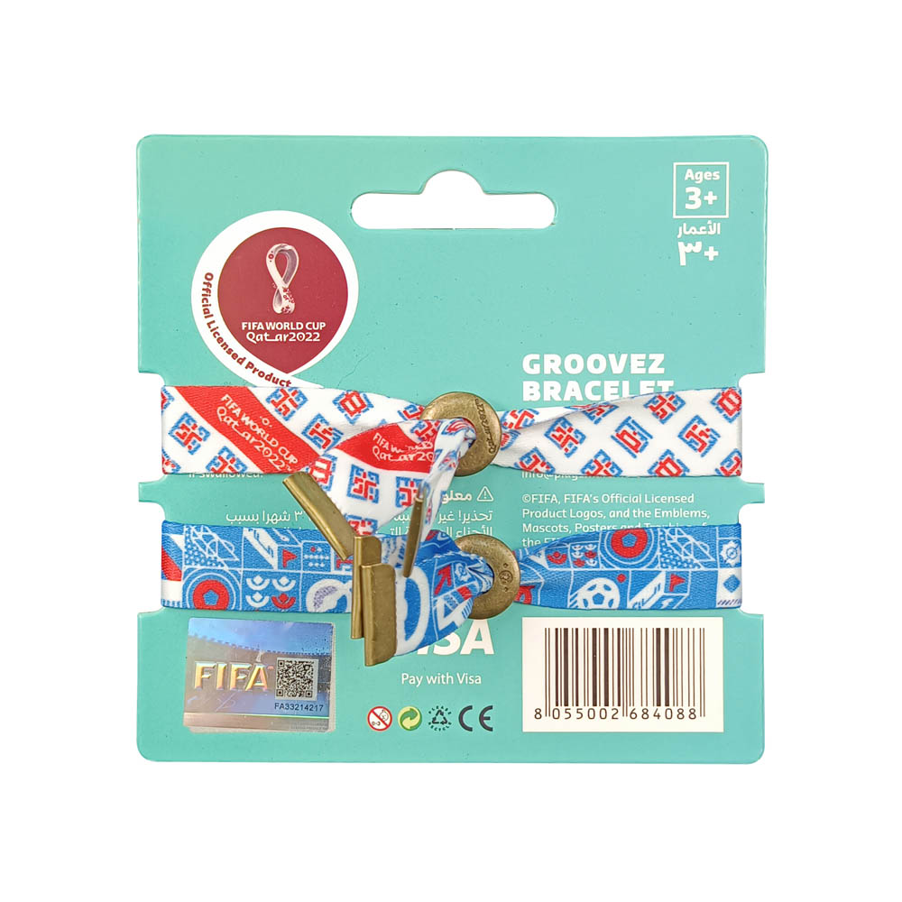 Fifa World Cup - Fabric Fashionable Qatar 2022 World Cup Nylon Wrist Band - France