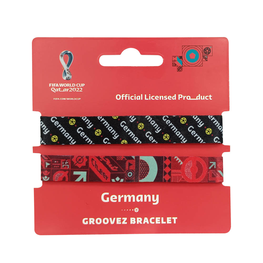 Fifa World Cup - Fabric Fashionable Qatar 2022 World Cup Nylon Wrist Band - Germany