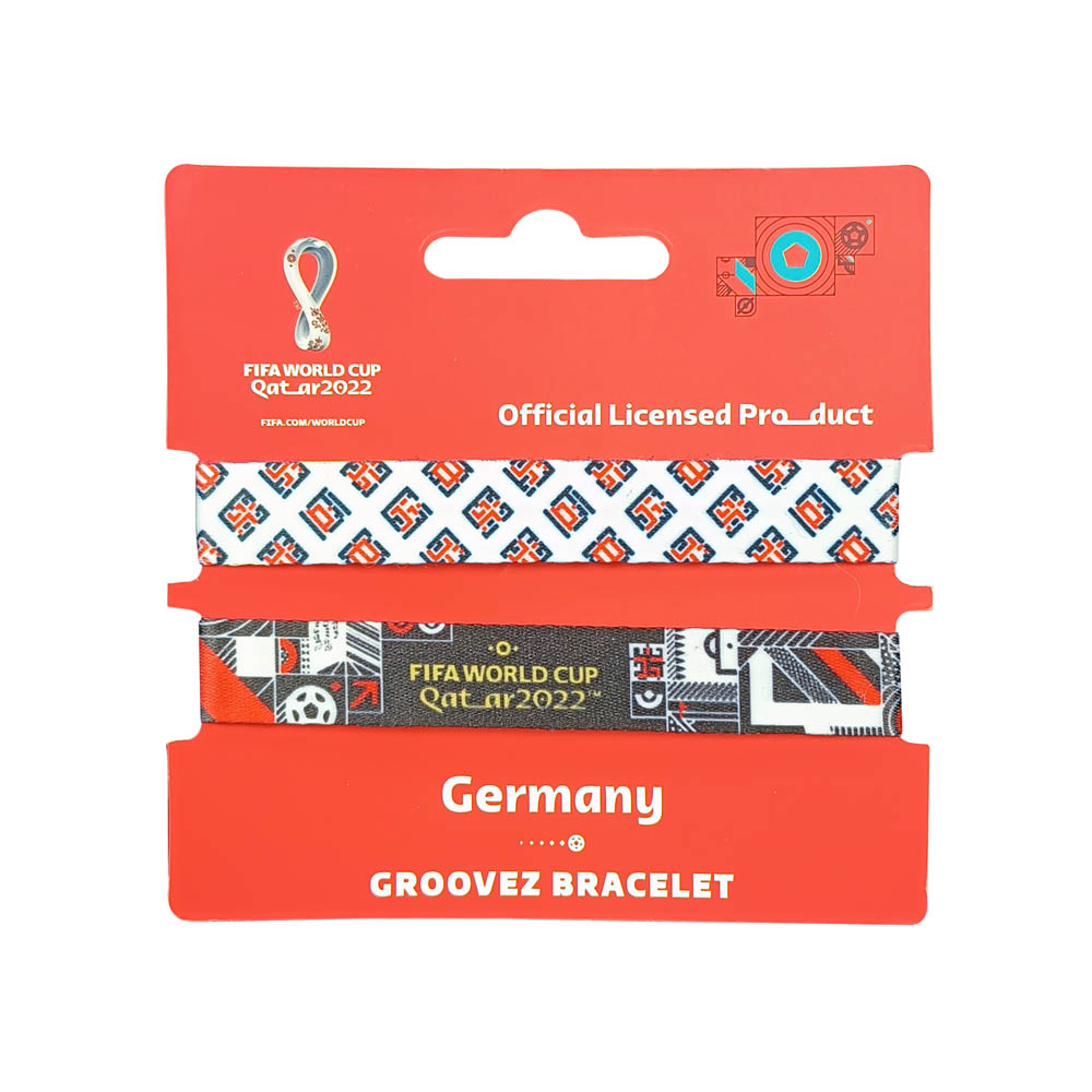 Fifa World Cup - Fabric Fashionable Qatar 2022 World Cup Nylon Wrist Band - Germany