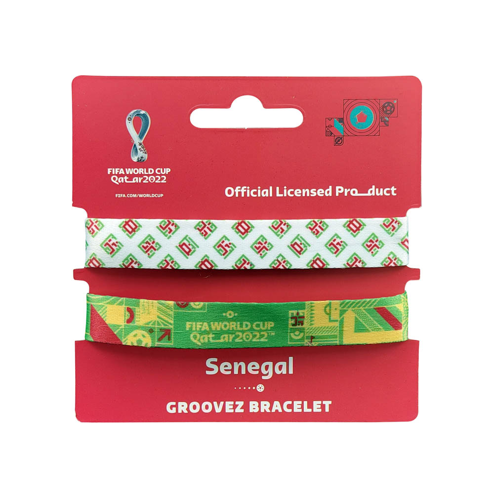 Fifa World Cup - Fabric Fashionable Qatar 2022 World Cup Nylon Wrist Band - Senegal