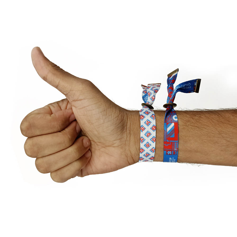 Fifa World Cup - Fabric Fashionable Qatar 2022 World Cup Nylon Wrist Band - USA