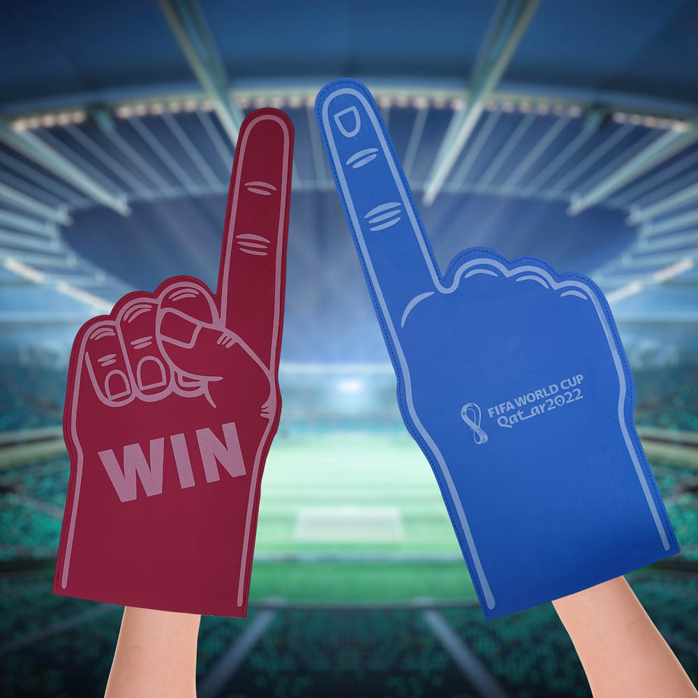 Fifa World Cup - Foam Finger Team Color Cheerleading Gloves Assortment X 1