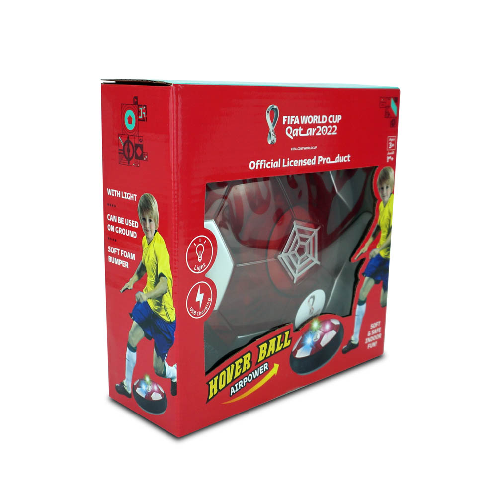 Fifa World Cup - Rechargable Led Light up Soft Foam Padded Hover Ball 18cm With Fifa World Cup