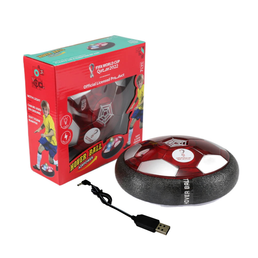 Fifa World Cup - Rechargable Led Light up Soft Foam Padded Hover Ball 18cm With Fifa World Cup