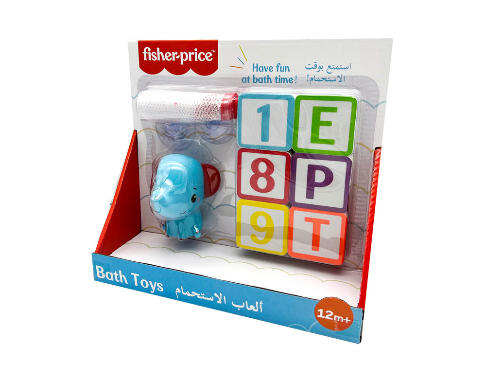 Fisher Price - Bath Toys - Letters, Numbers & Squirter Animal 3.5?- Elephant