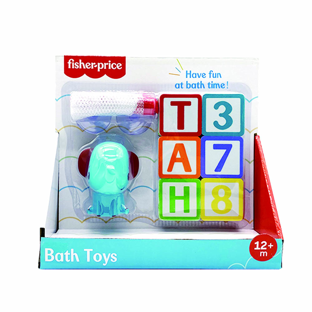 Fisher Price - Bath Toys - Letters, Numbers & Squirter Animal 3.5?- Elephant