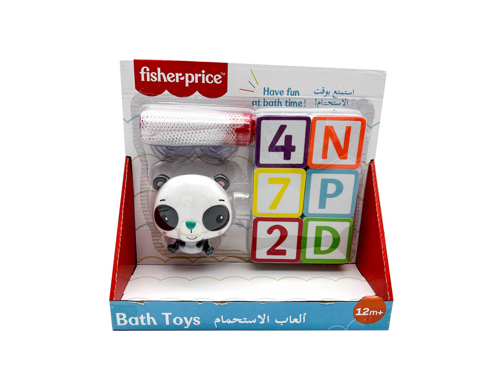 Fisher Price - Bath Toys - Letters, Numbers & Squirter Animal 3.5?- Panda