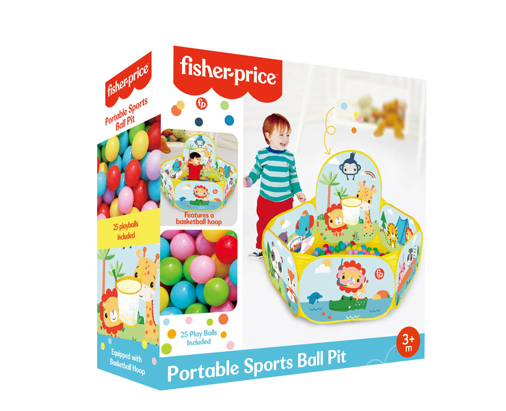 Fisher Price - Portable Sports Ball Pit With 25 Playballs