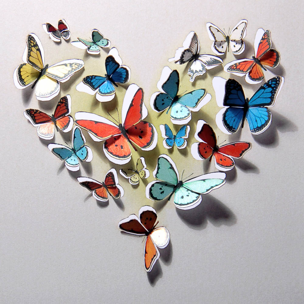Forever Cards - Heart Of Butterflies