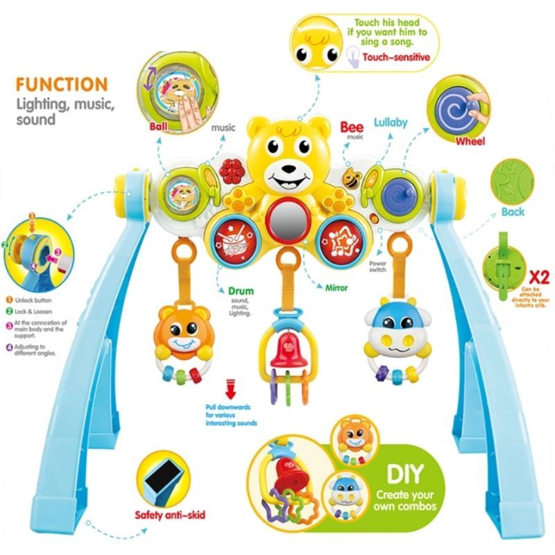 Little Angel - Learning Fun 6-In-1 Bear Instrument Gym