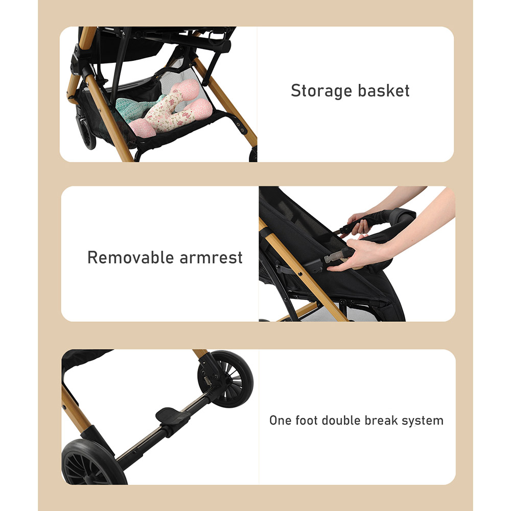 Little Angel - Portable Stroller - Black