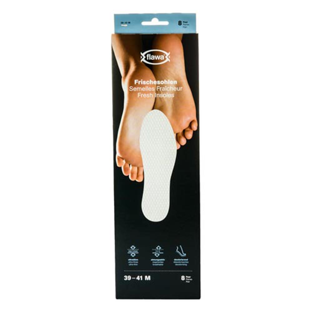 Flawa Fresh Insoles - White - 8 pairs 