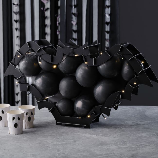 Ginger Ray - Black Bat Balloon Mosaic Frame