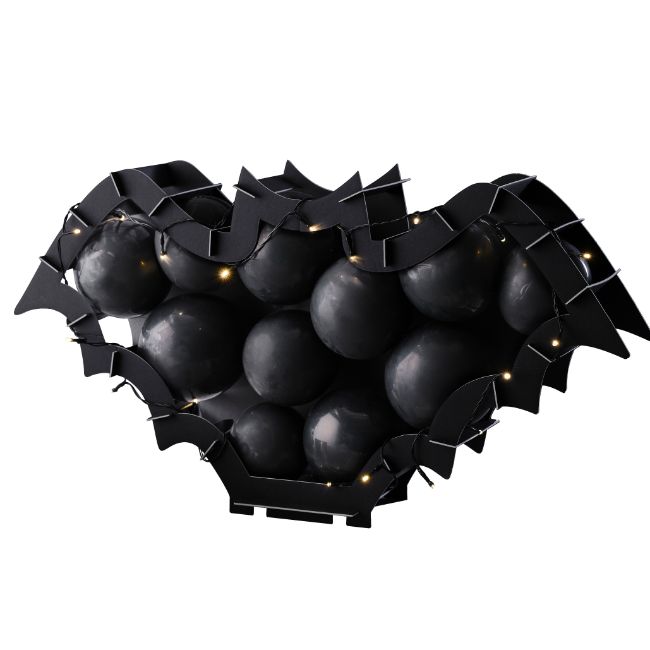 Ginger Ray - Black Bat Balloon Mosaic Frame
