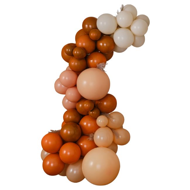 Ginger Ray - Burnt Orange Balloon Arch With Pampas