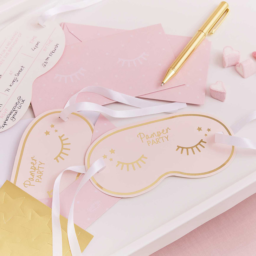 Ginger Ray - Eye Mask Shaped Invitation