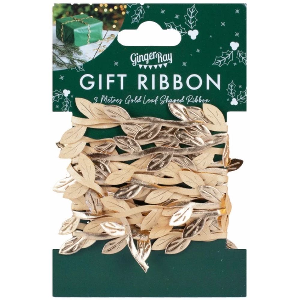 Ginger Ray - Gold Leaf Shaped Ribbon