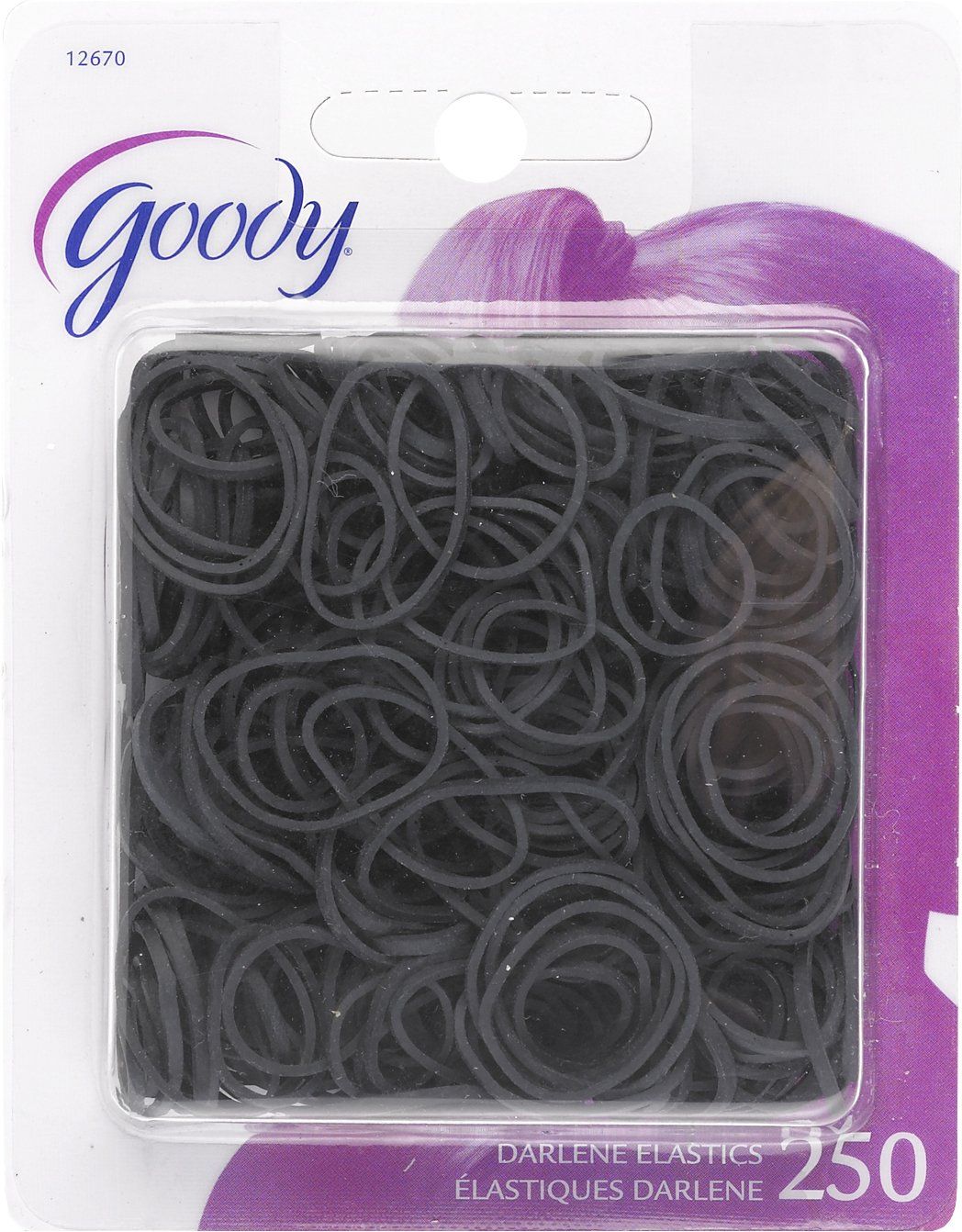 Goody - Classics Rubberband, Black - 250 Count