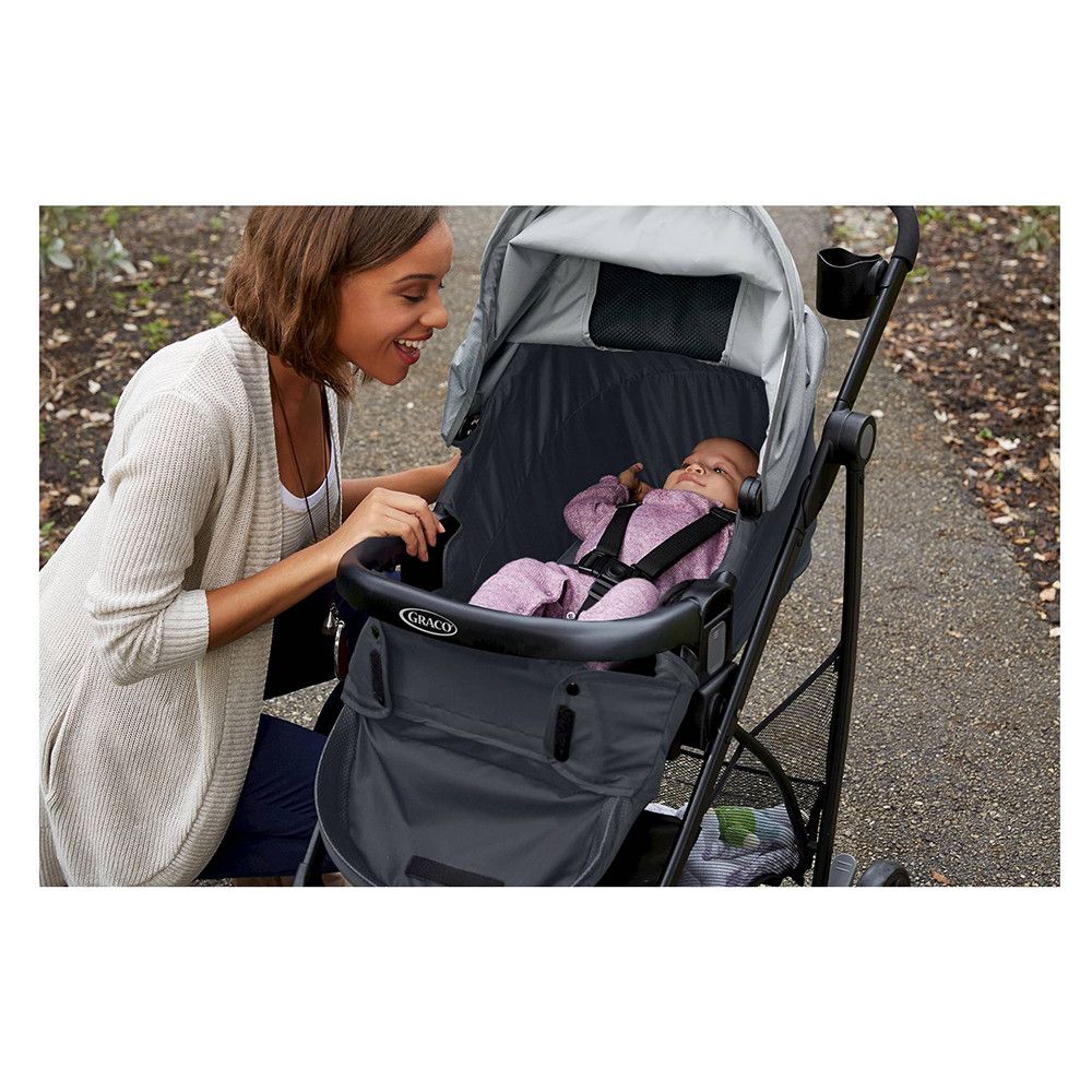 Graco White Remix Travel System White Car Seat Stroller Set