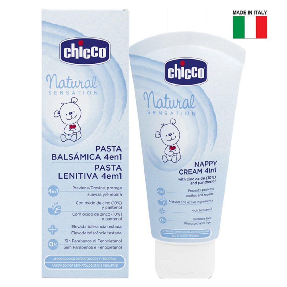 Chicco Nappy Cream 4 In 1 Natural Sensation 100Ml Babystore.ae