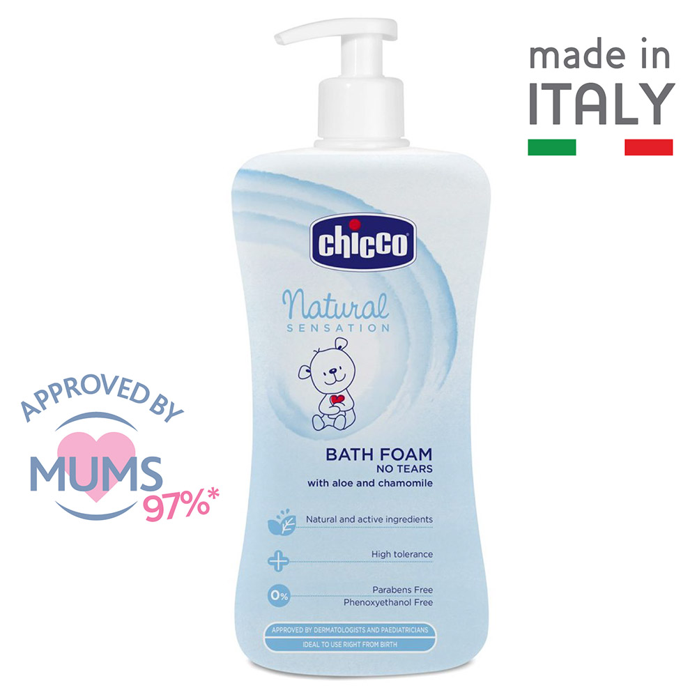 Chicco - Natural Sensation No Tears Bath Foam 500ml